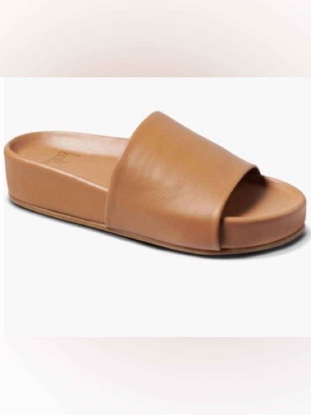 beek Tan Slide Sandals